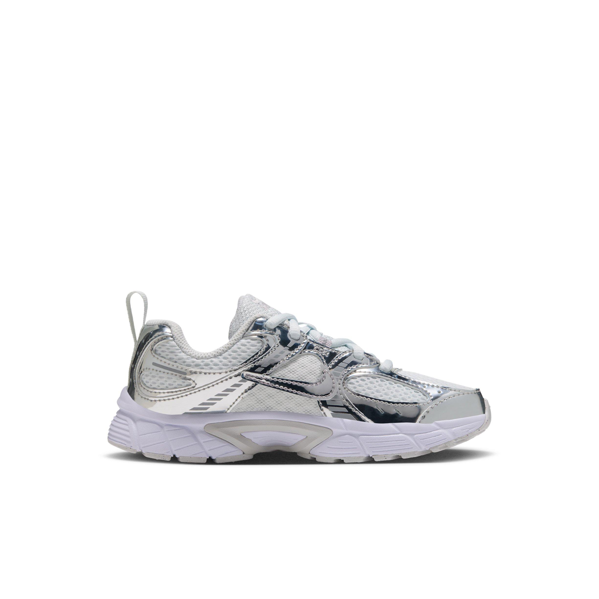 Nike V5 RNR "Off White/Vast Grey/Silver Lilac/Metallic Silver" Preschool Girls' Shoe - OFF WHITE/GREY/LILAC/SILVER